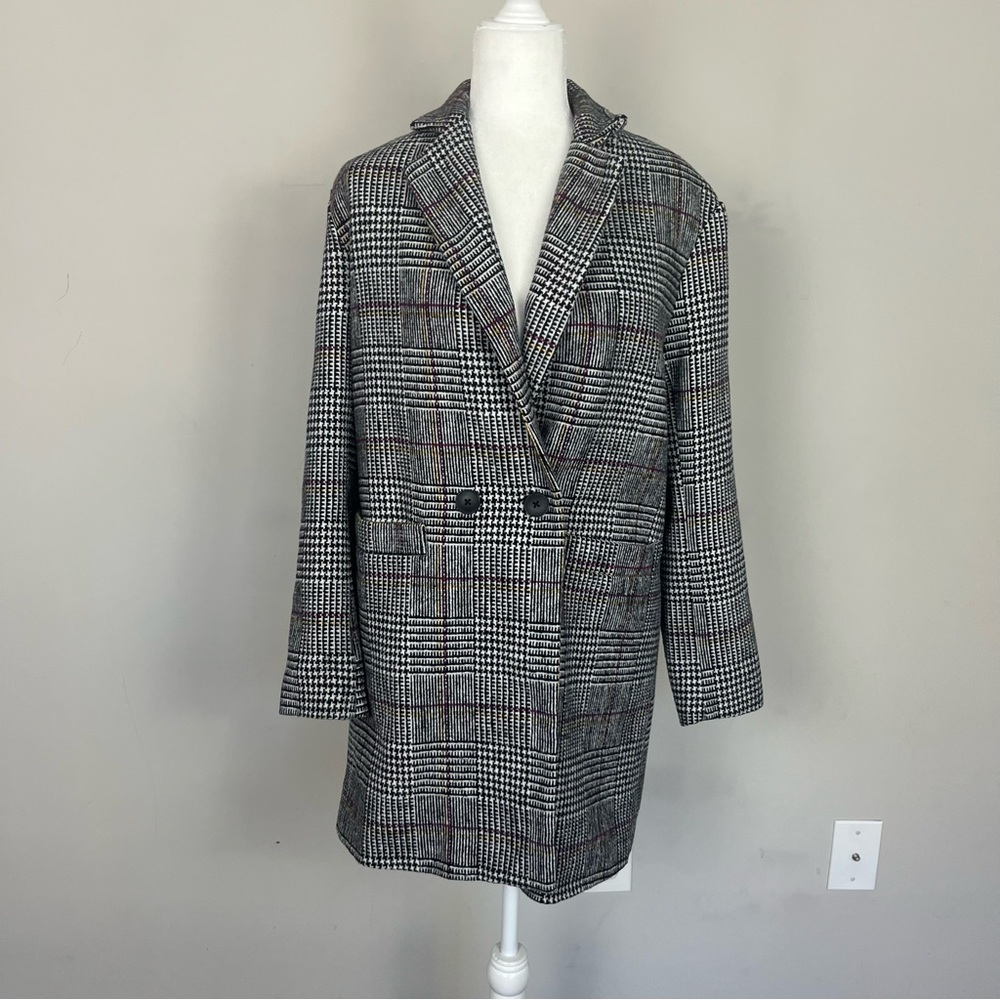RD STYLE DANA DOUBLE BREASTED PLAID COAT SIZE XS - Picture 5 of 16